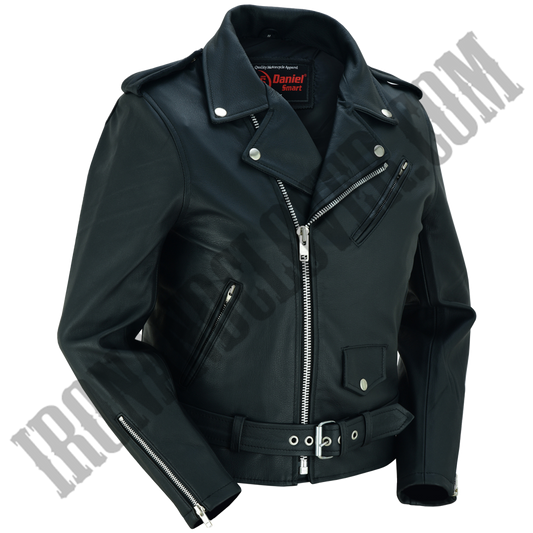 Classic Fitted Motorcycle Style Jacket