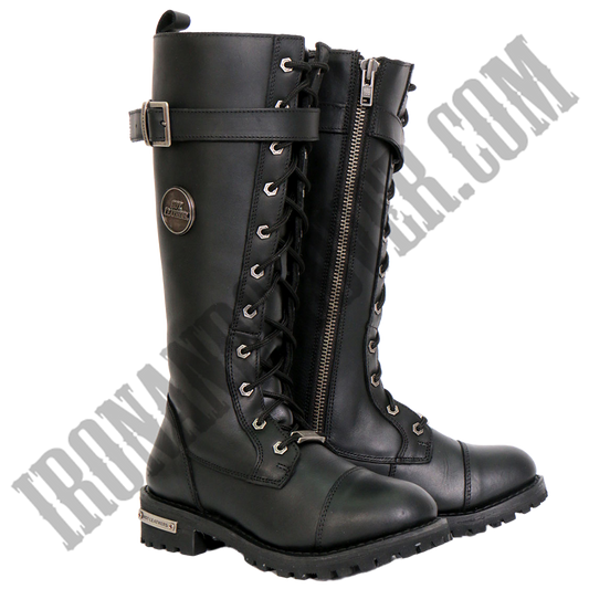 14-Inch Knee-High Riding Boot with Side Zipper