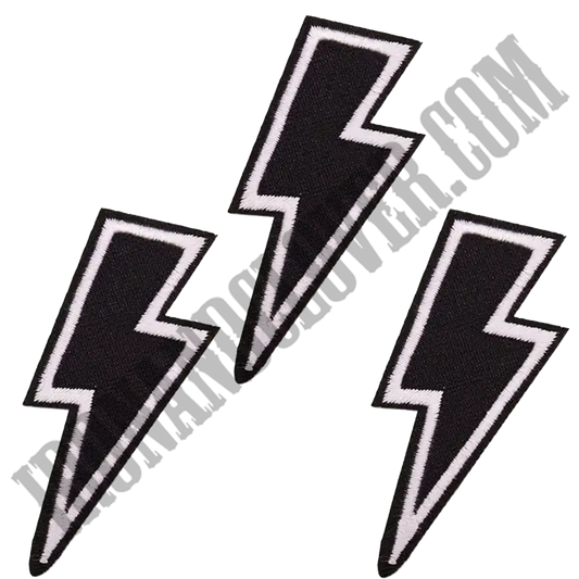 Small Lightning Bolt Patch 3-Pack