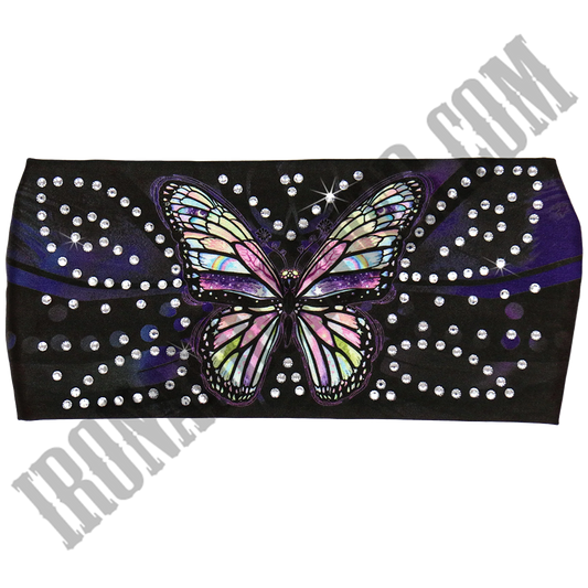Butterfly Rhinestone Crystal Headband Wrap