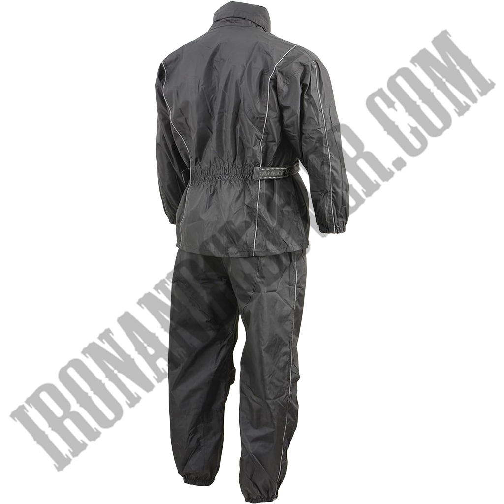 Men's Lightweight Oxford Rain Suit in Black