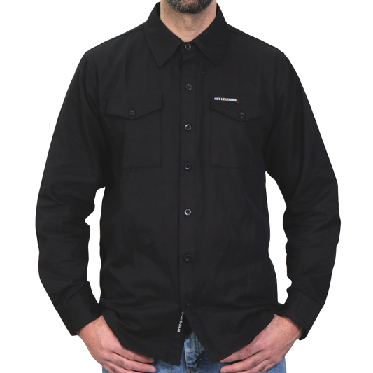 Men's Flannel Shirt in Black
