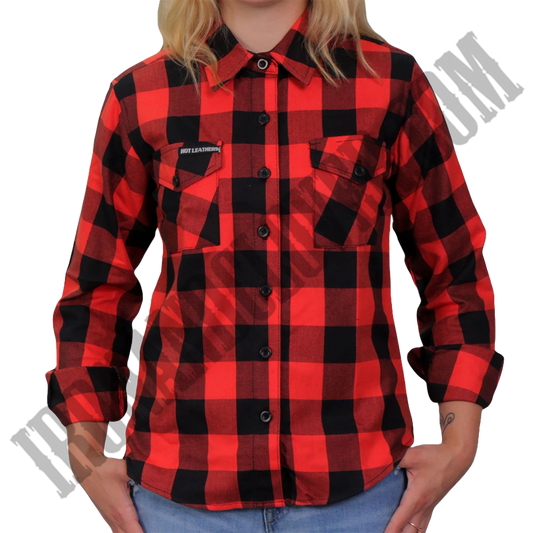 Flannel Shirt in Red & Black