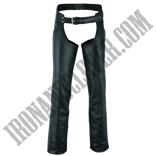 Classic Leather Chaps with Jeans Pockets in Tall
