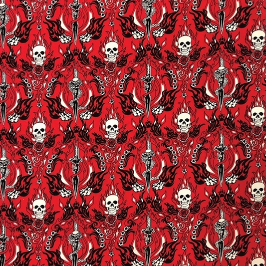 Red Skull & Daggers Bandana