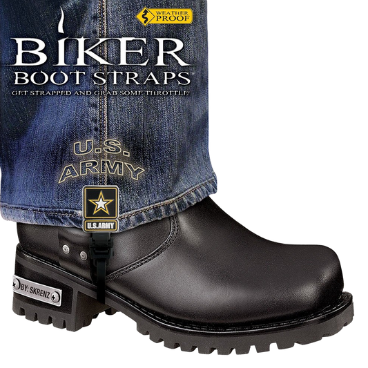 Biker Boot Straps in US Army
