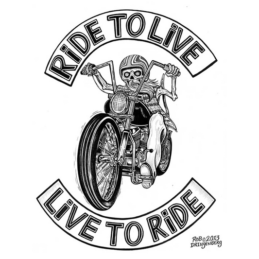 Ride to Live Canvas Giclee