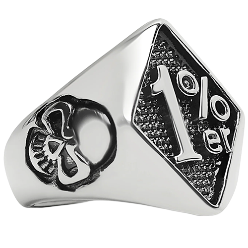 316L stainless steel motorcycle ring for rebels and riders