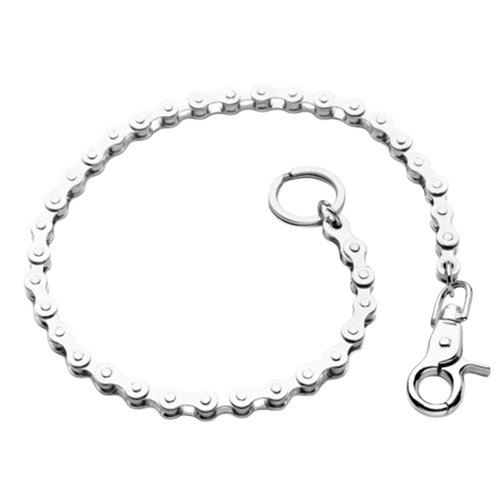 Chrome Biker Wallet Chain With Heavy Duty Clasps