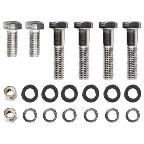 Set of screws and washers that are included with kit.