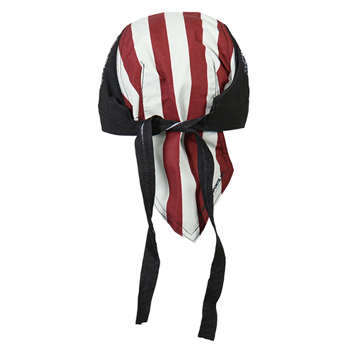 Eagle And Flag Biker Bandana With Sweatband Back View