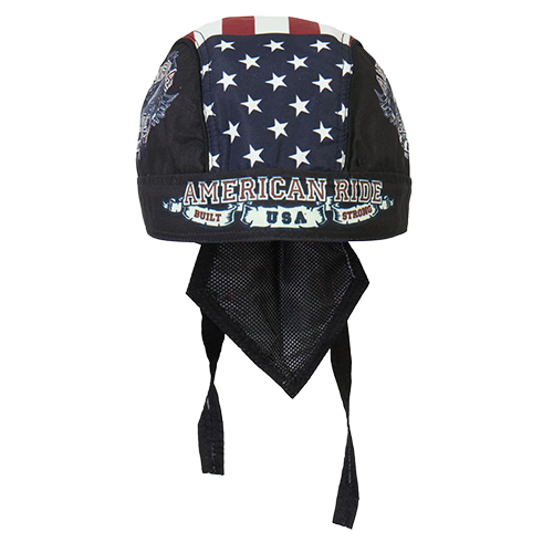 Hot Leathers American Eagle And Flag Headwrap