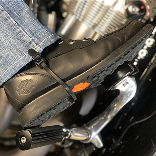 Rubber & Nylon Boot Straps – Basic Black Clasp Edition