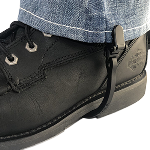 Weatherproof Motorcycle Boot Straps – Black Clasp 4 Inch