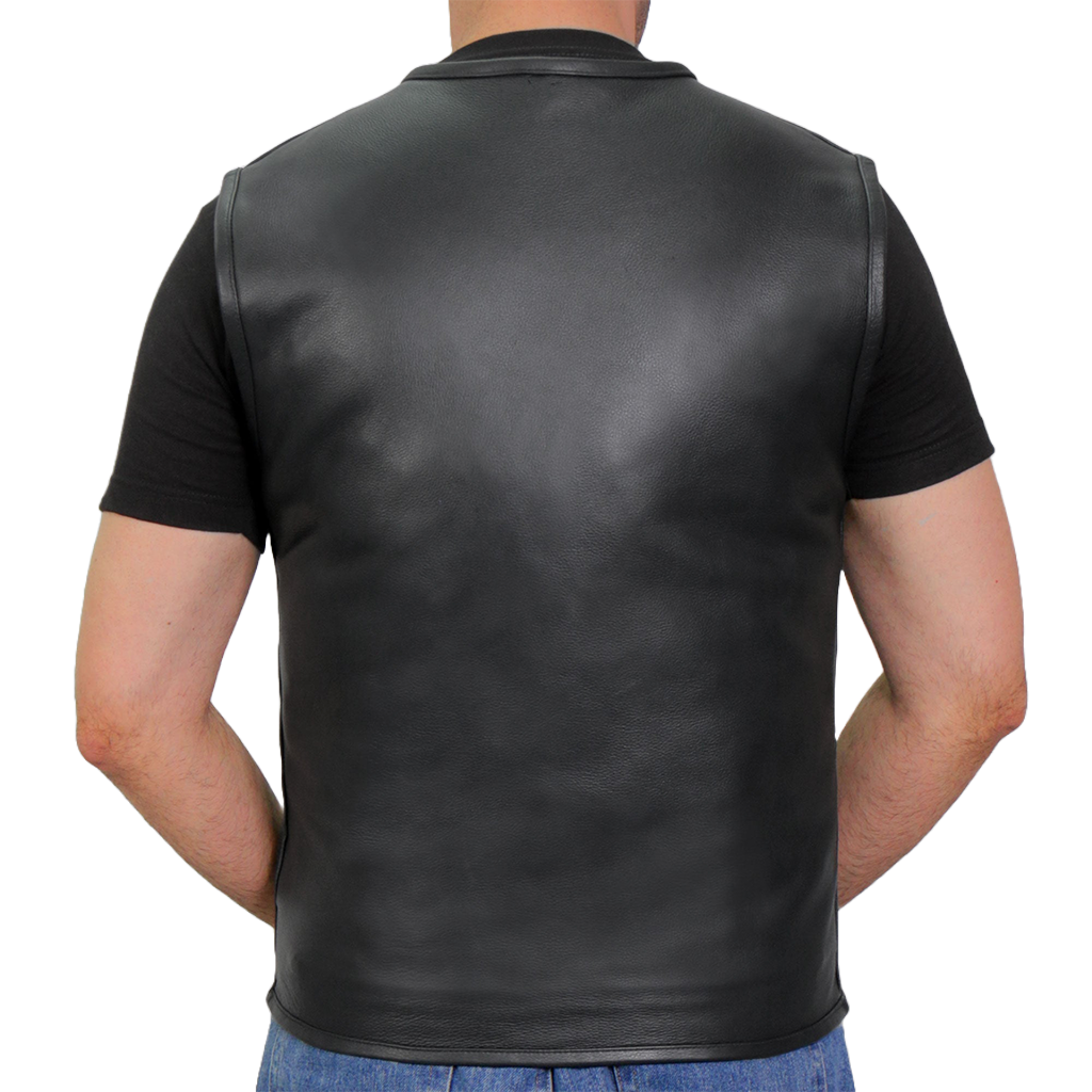 Patch Ready Blank Leather Club Vest