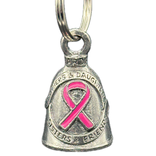 Pink Ribbon Motorcycle Bell Close-Up