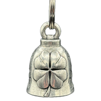 Clover Bell In Pewter With Four Leaf Clover Design