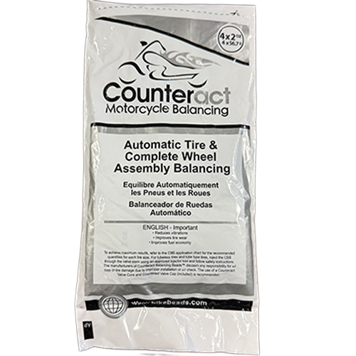 Counteract motorcycle balancing kit packaging on a white background