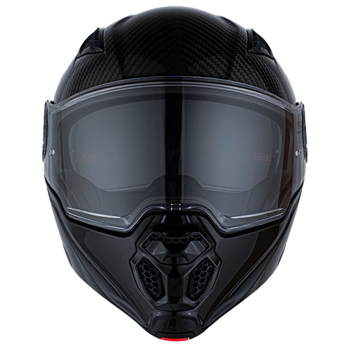Daytona C6 Grey Carbon Fiber helmet featuring retractable smoke visor and Pinlock-ready clear shield.