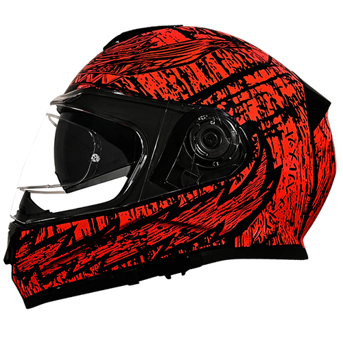 Daytona Detour Havoc helmet featuring retractable smoke visor and Pinlock-ready clear shield.