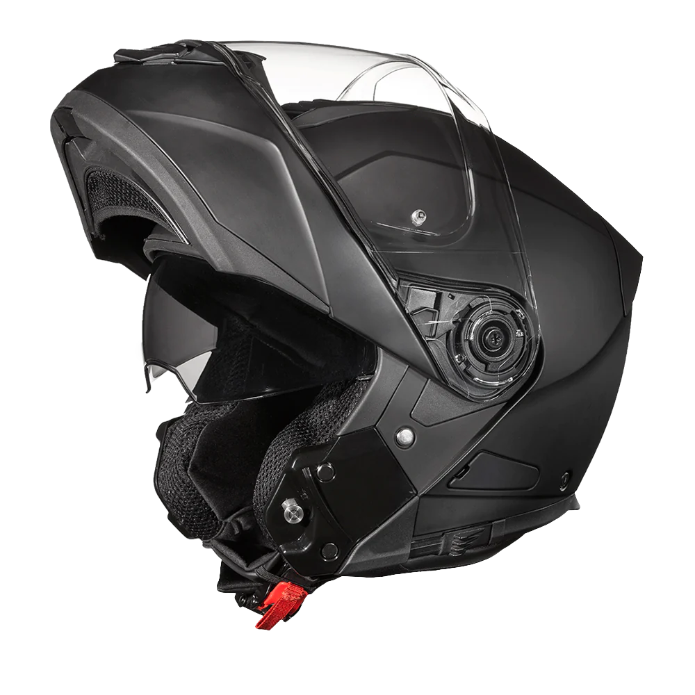 Daytona Glide โ Dull Black with face raised and inner shield down