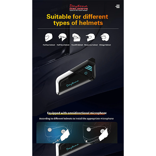 Suitable for different helmets.