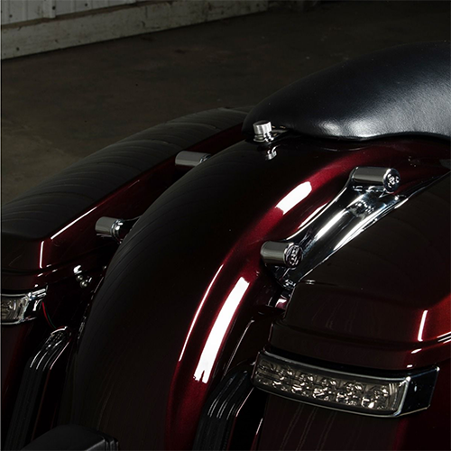 Chrome Motorcycle Docking Caps For Harley Touring