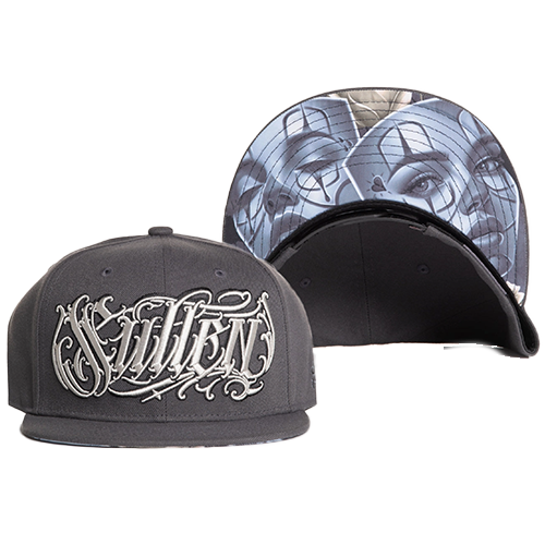 Emotion Snapback Hat With Dual Face And Rose Artwork
