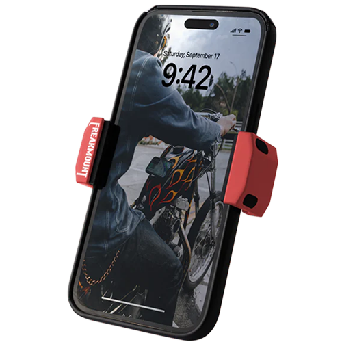 Circus Red Motorcycle Phone Holder – No Installation Needed