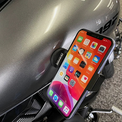 Black Motorcycle Phone Mount – Universal Fit for All Devices
