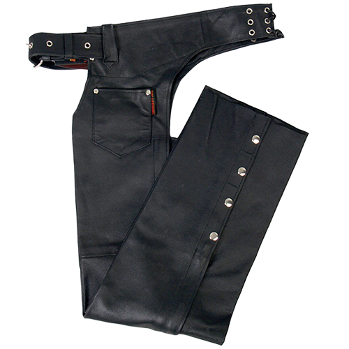 Adjustable Belt Unisex Biker Chaps