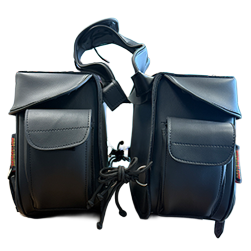 Extra Large Zip-Off Saddle Bags β Hot Leathers PVC 16x11x6
