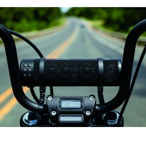 Handlebar-mounted Bluetooth motorcycle sound bar speaker system