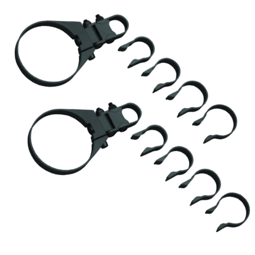 Kuryakyn Road Thunder Plus Sound Bar in satin black, bar size adjusters.