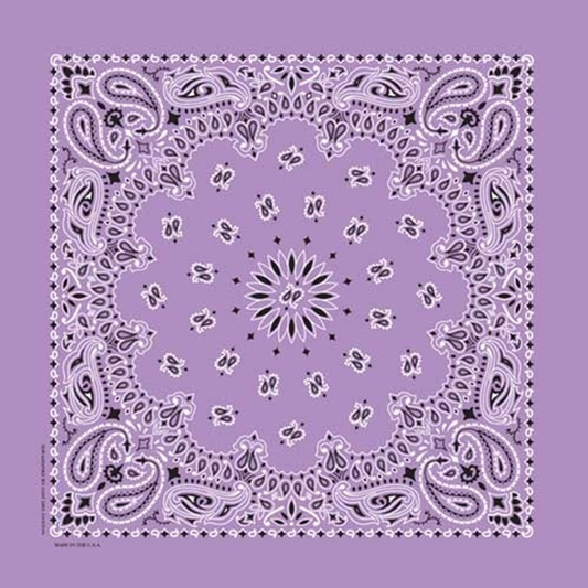 22 Inch Lavender Cotton Bandana