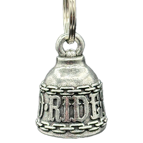 Pewter Live To Ride Bell With Black Velveteen Bag