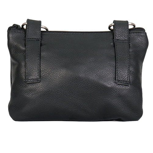 Studded Cowhide Clip Bag For Riders