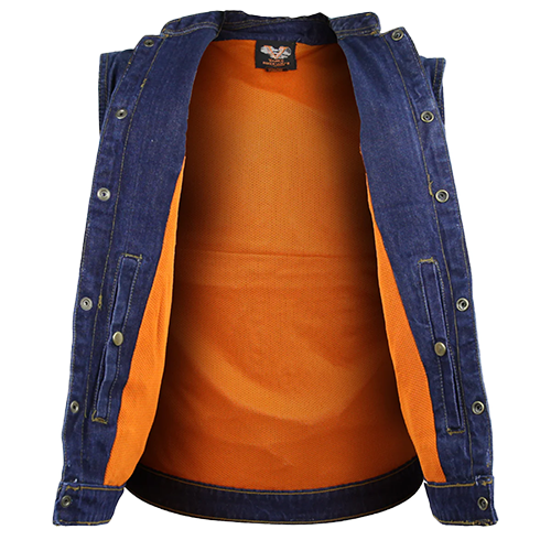 Club-style patch holder vest with gun pockets