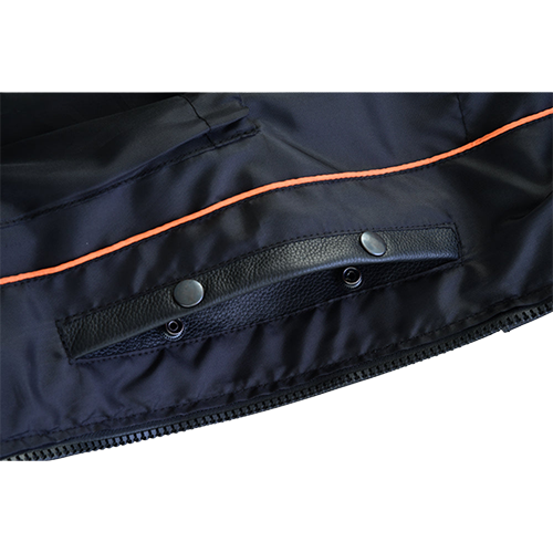 Close-up of concealed carry pockets on SWAT Style vest