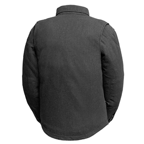 Men’s The Moto Shirt – Charcoal Recycled Canvas Riding Shirt