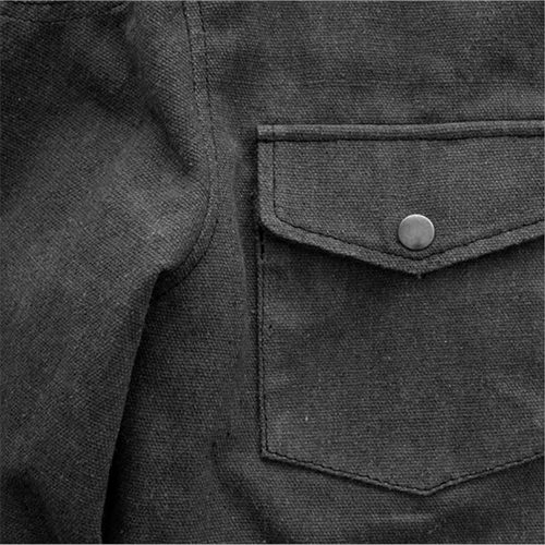 Men’s Biker Riding Shirt – Heavy Duty Duck Canvas