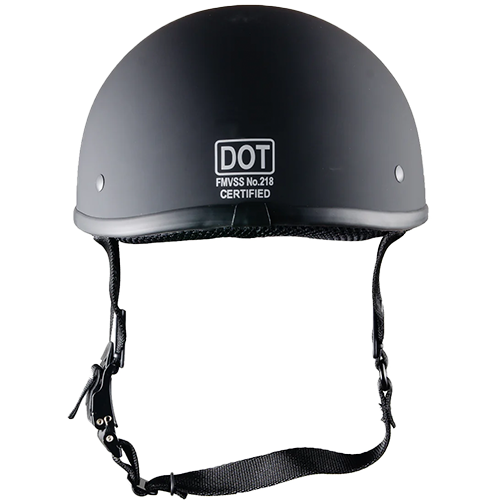 DOT Approved Polo Beanie Helmet In Gloss Black