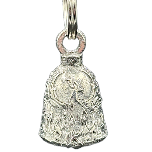 Phoenix Biker Bell Guardian Pewter Design