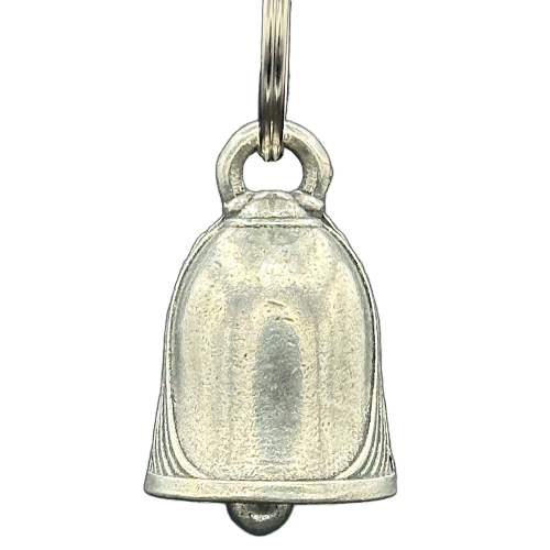 Pewter Police Bell With Star And Black Velveteen Bag
