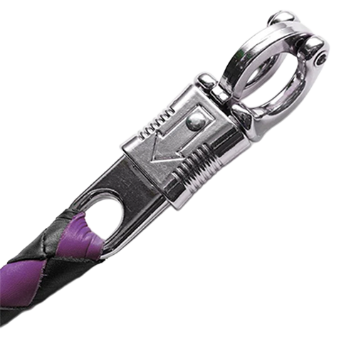 Motorcycle Get Back Whip β Silver Quick Release Clip