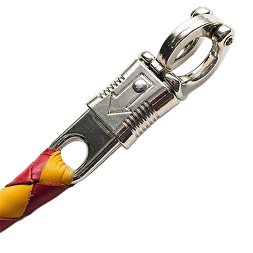 Motorcycle Get Back Whip – Silver Quick Release Clip