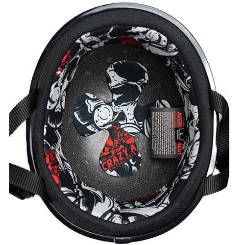 Gloss Black SOA Style Motorcycle Helmet No Mushroom Head