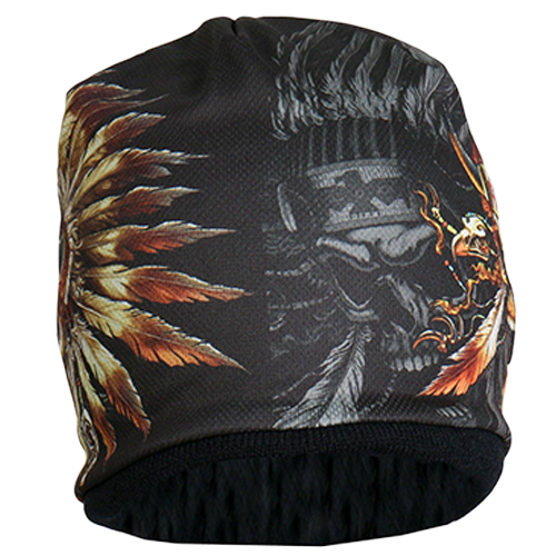 Sublimated Indian Skull Beanie 💀🪶