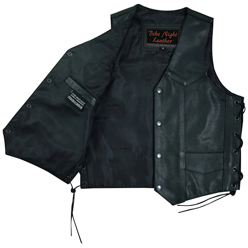 Kids Side Lace Leather Vest π€π₯