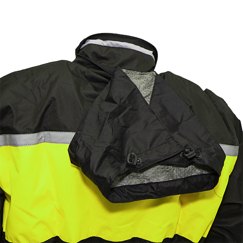 Men’s Ripstop Breathable Rain Suit – Black & Hi-Vis Yellow ⚠️🖤